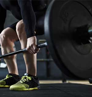 Weight training at Olympia